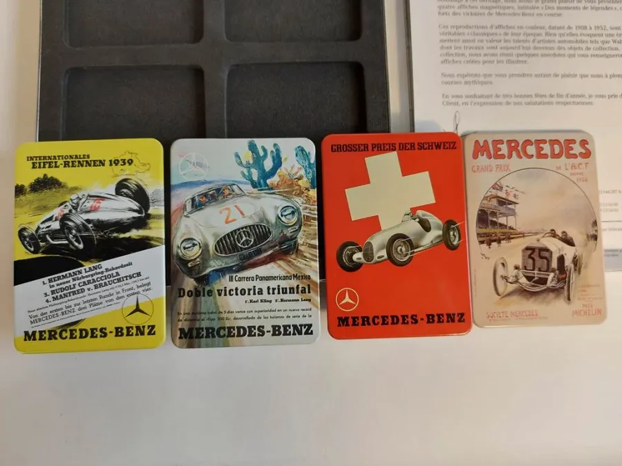 obrazek 5 Oryginalne magnesy na lodówkę Mercedes - prezent Vintage dla fana marki