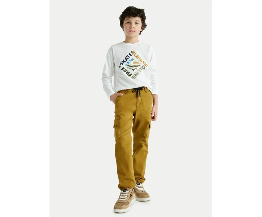 obrazek 1 Mayoral Joggery 7541 Żółty Regular Fit