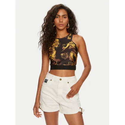 Zdjęcie Versace Jeans Couture Top 76HAM227 Czarny Skinny Fit