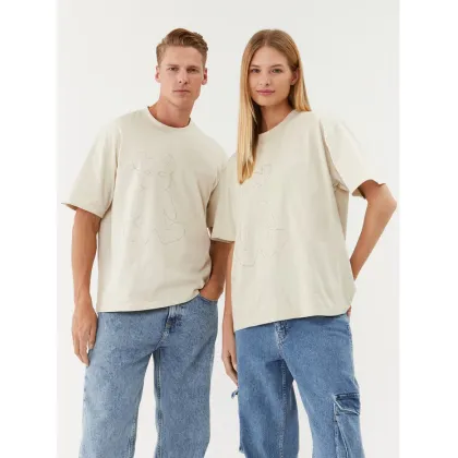 Zdjęcie 2005 T-Shirt Horned Lucy Beżowy Oversize