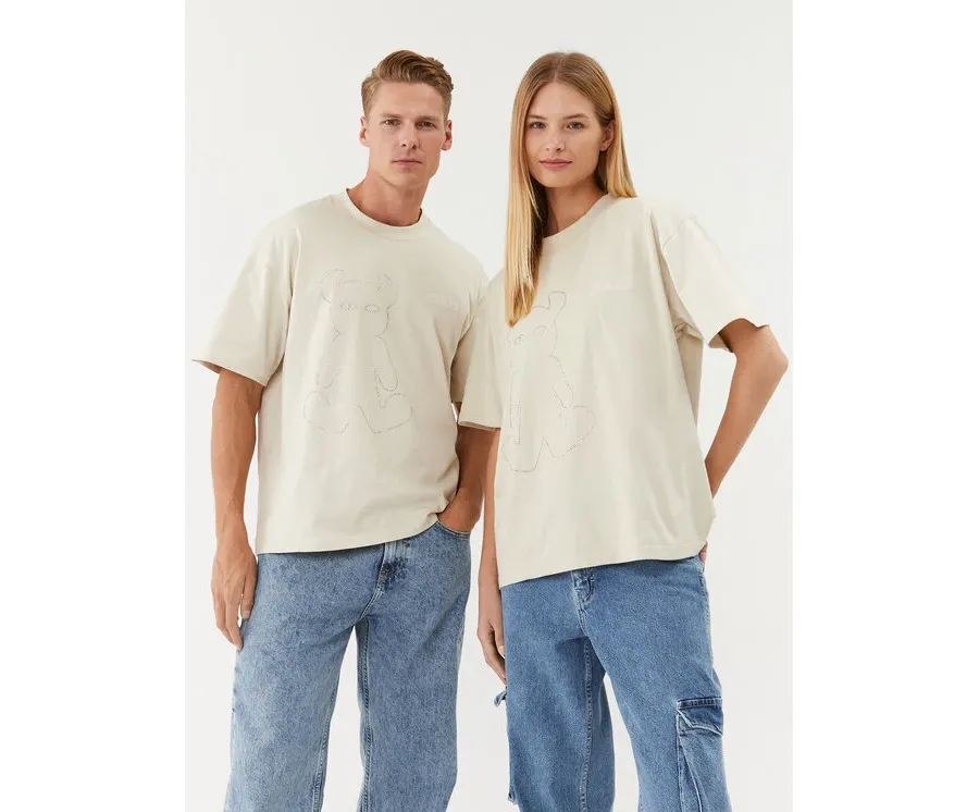 obrazek 1 2005 T-Shirt Horned Lucy Beżowy Oversize