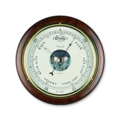 Zdjęcie Piękny barometr z litego mahoniu