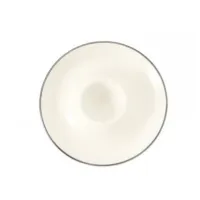 Zdjęcie Stylowy kremowy talerzyk na jajko wykonany z porcelany w stylu klasycznym – Tettau