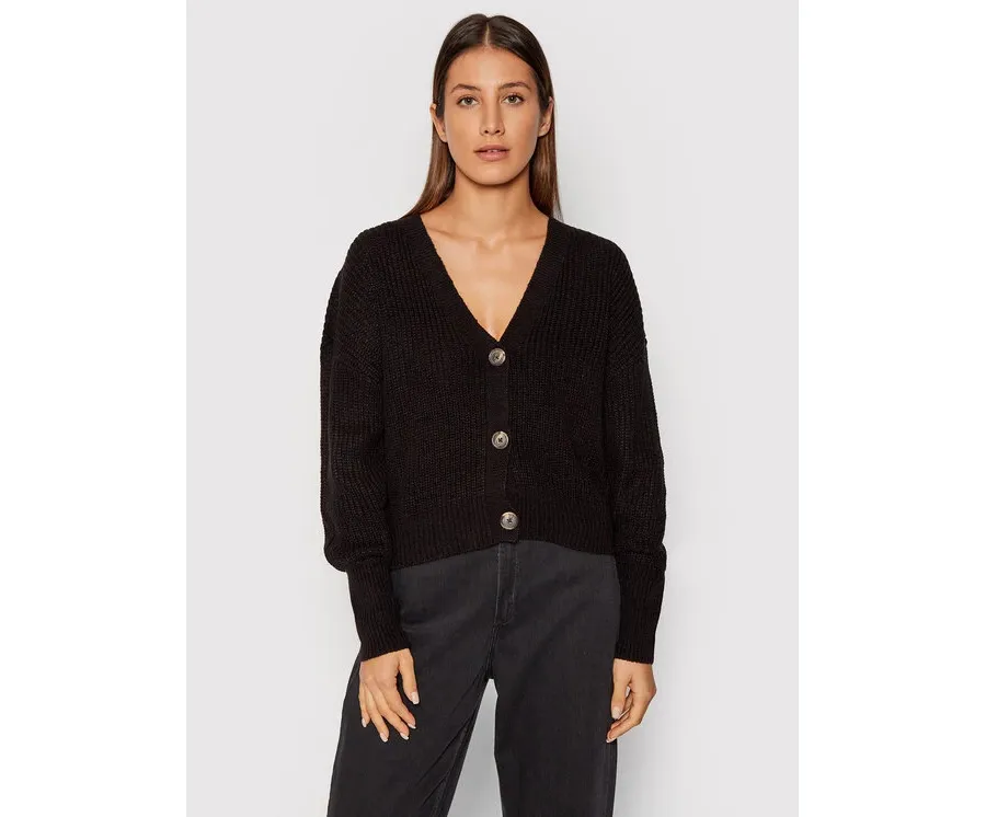 obrazek 1 Vero Moda Kardigan Lea 10249632 Czarny Relaxed Fit