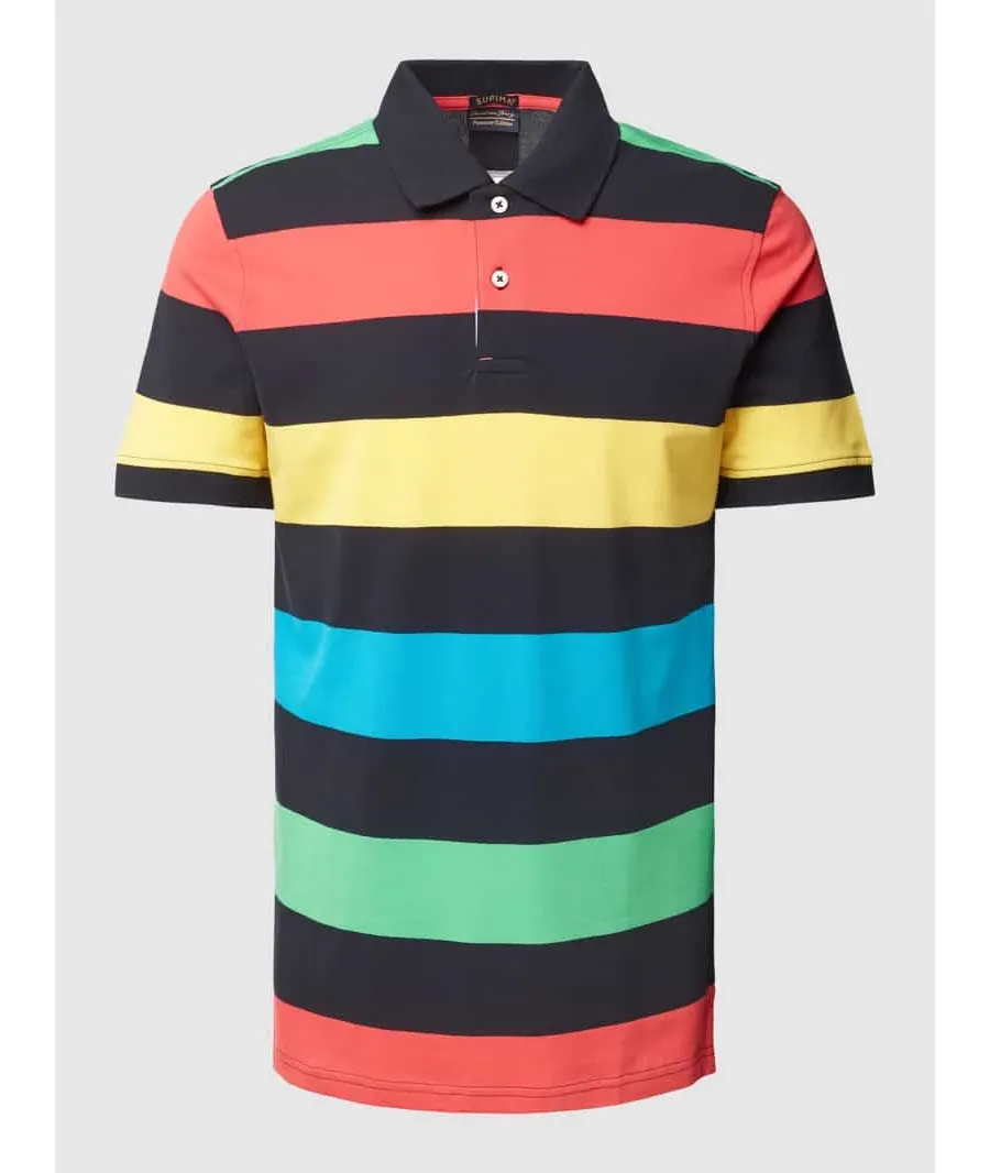 obrazek 1 Koszulka polo o kroju regular fit ze wzorem w paski