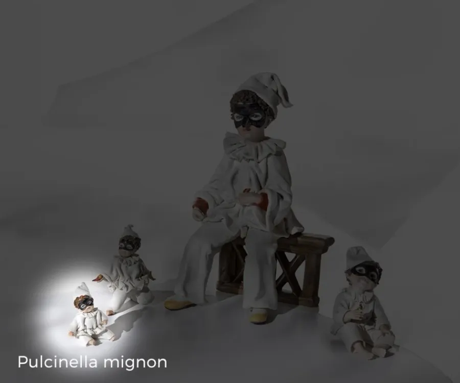 obrazek 1 Ekskluzywna porcelanowa figurka Pulcinella - Sibania