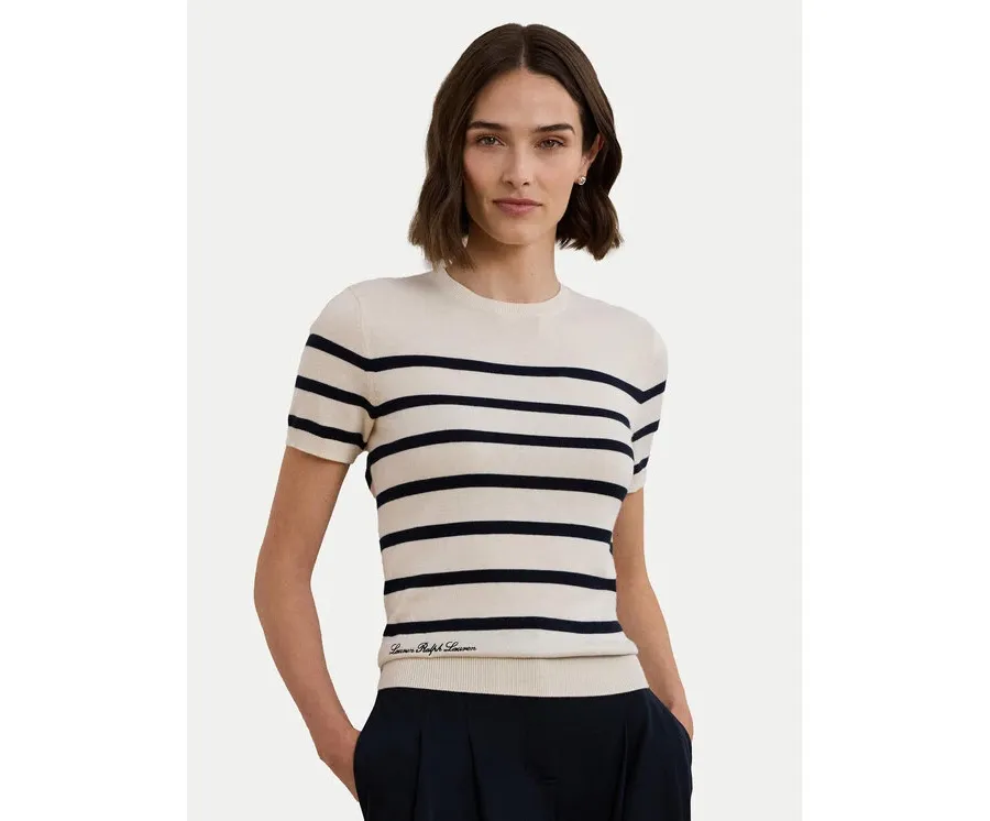 obrazek 1 LAUREN RALPH LAUREN Sweter 200961688002 Écru Regular Fit