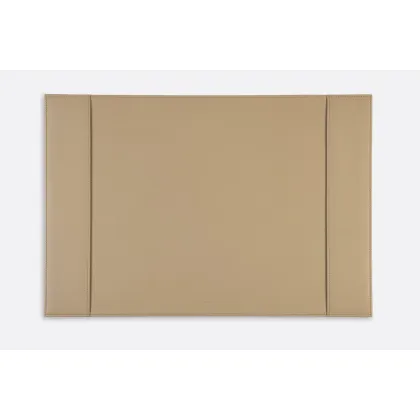 Picture A tasteful leather desk pad in a beautiful beige color - for an office or study