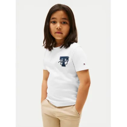 Zdjęcie Tommy Hilfiger T-Shirt Varsity Graphic KB0KB09868 Biały Regular Fit