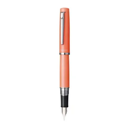 Picture Elegant Platinum Procyon Persimmon Orange fountain pen