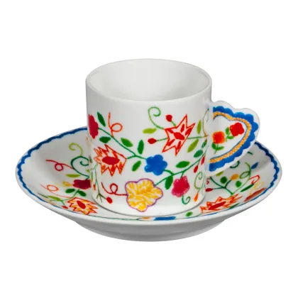 Picture Porcelain coffee cup and saucer inspired by Valentine's Day motifs - Vista Alegre