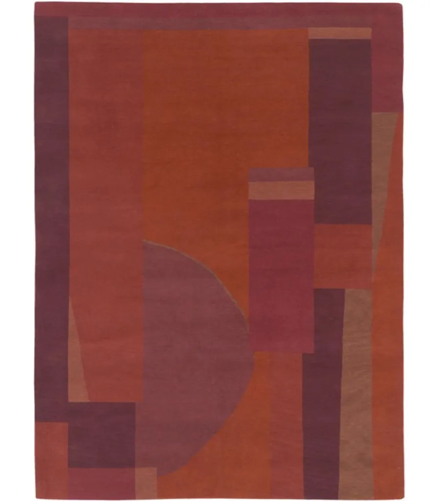 picture 1 Woollen carpet in shades of red