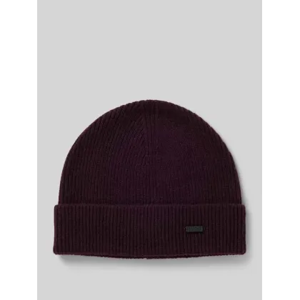Zdjęcie Czapka beanie z detalem z logo model ‘Xamiro’