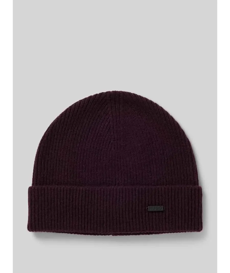 obrazek 1 Czapka beanie z detalem z logo model ‘Xamiro’