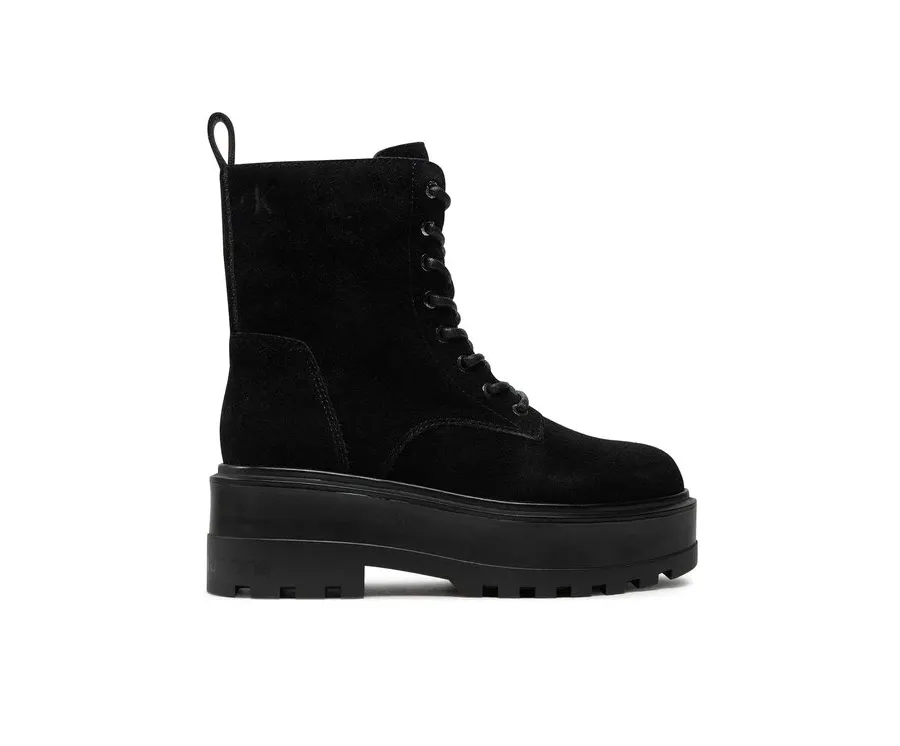 obrazek 1 Calvin Klein Jeans Trapery Flatform Zip Laceup Mg S YW0YW01554 Czarny