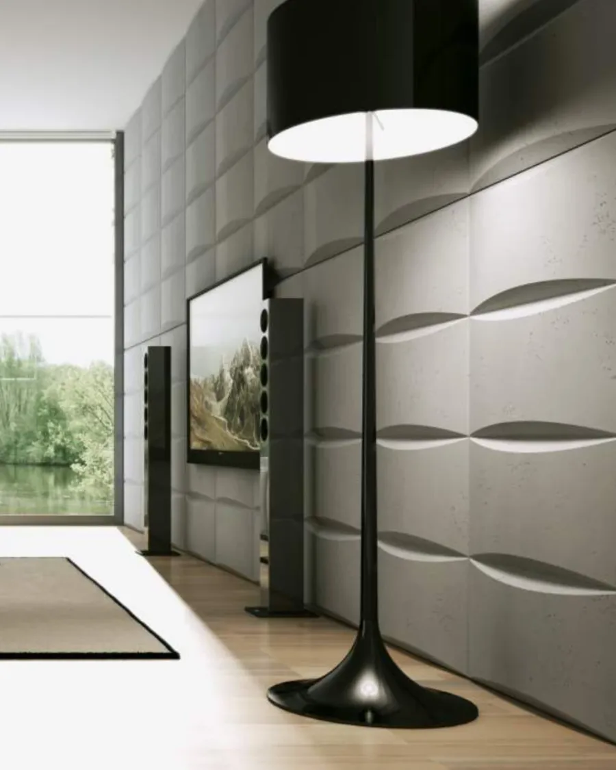 obrazek 1 60x60 cm VT - PB20 (KS kość słoniowa) BLOK - panel dekor 3D beton architektoniczny