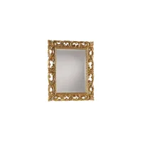 Picture Rectangular mirror in gold color with cut glass - Zanini