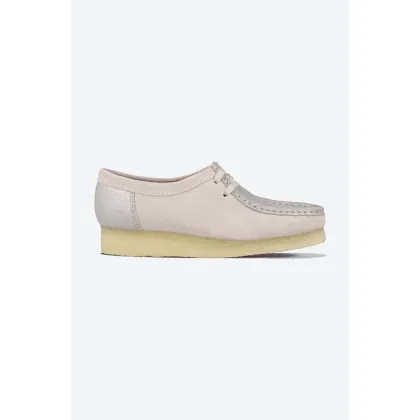 Zdjęcie Clarks Originals mokasyny zamszowe Wallabee na płaskim obcasie 26156540