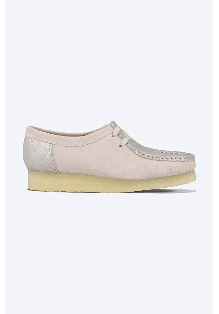 obrazek 1 Clarks Originals mokasyny zamszowe Wallabee na płaskim obcasie 26156540