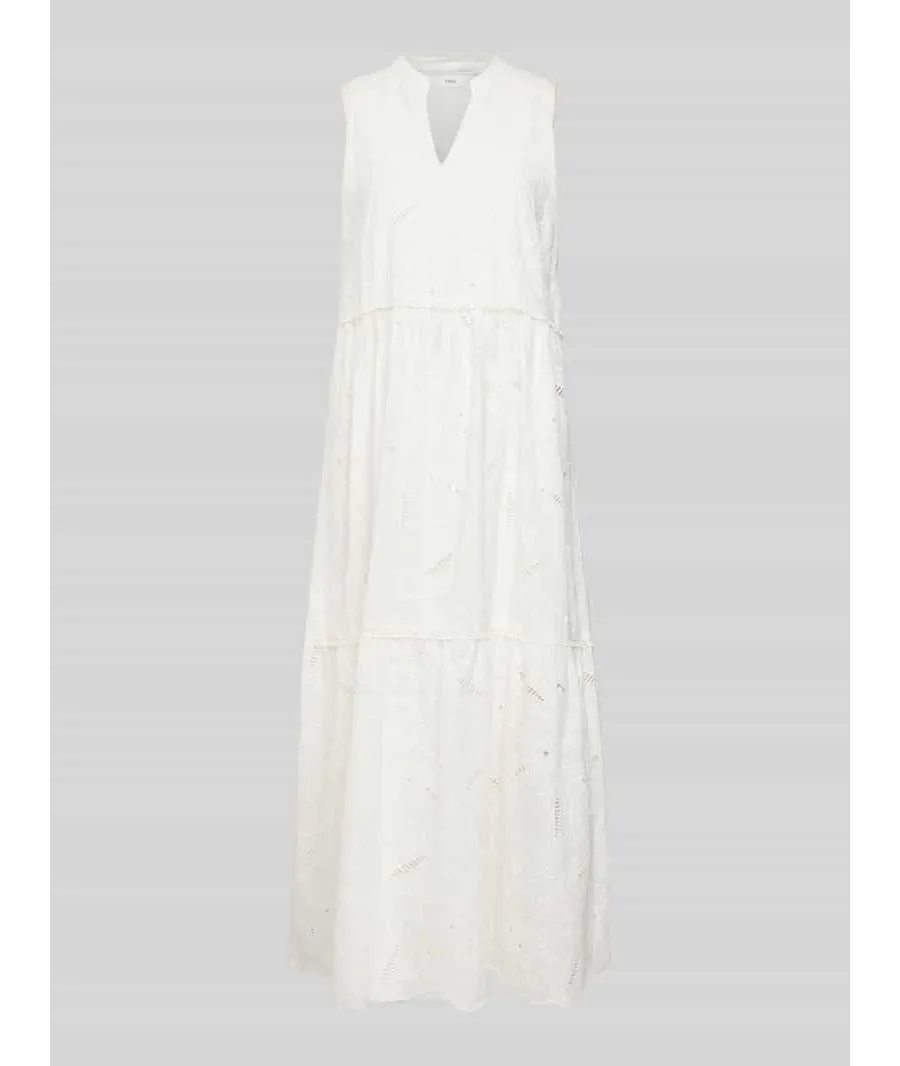 obrazek 1 Długa sukienka z haftem angielskim