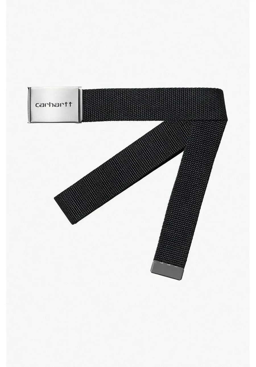 obrazek 1 Carhartt WIP pasek Clip Belt Chrome męski kolor czarny I019176.BLACK