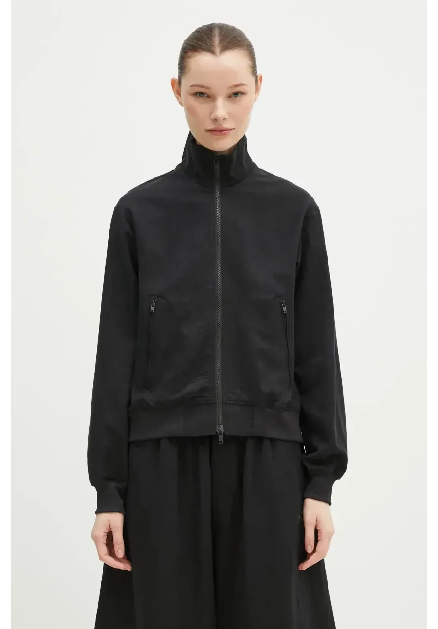 obrazek 1 Y-3 bluza Washed Twill Blouson damska kolor czarny gładka JD3518