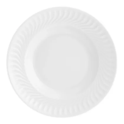 Zdjęcie Porcelanowy talerz do zupy Sagres z dekoracją tworzącą miękką falę - Vista Alegre