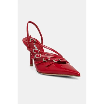 Zdjęcie Le Silla szpilki skórzane Chanel Scarlet kolor czerwony 4294D080BXPXKAB895