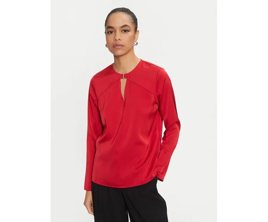 obrazek 1 Calvin Klein Bluzka K20K207650 Czerwony Regular Fit