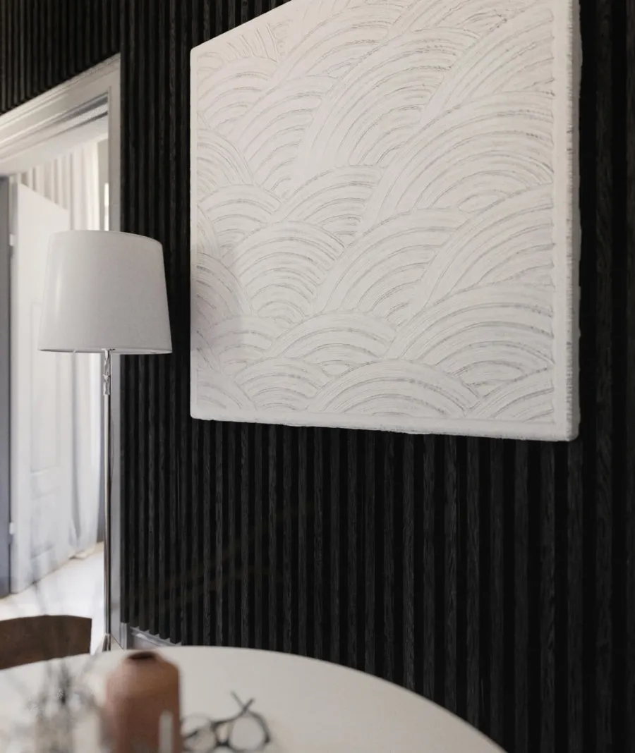 obrazek 1 275x3x4 cm LD Lamele (dąb czarny) - Lamel ścienny i sufitowy 3D