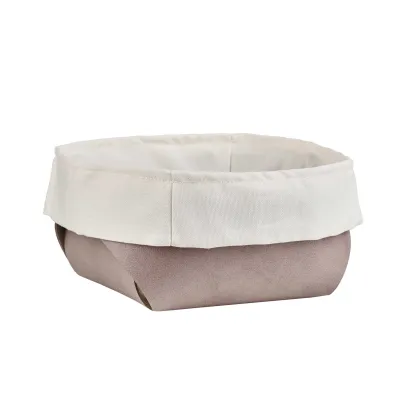 Picture Flora bread basket 20x20xH9 cm in a stylish powder pink color