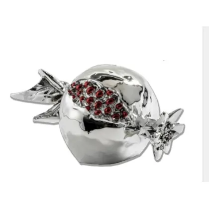 Picture Stylish silver amulet in the form of a pomegranate fruit