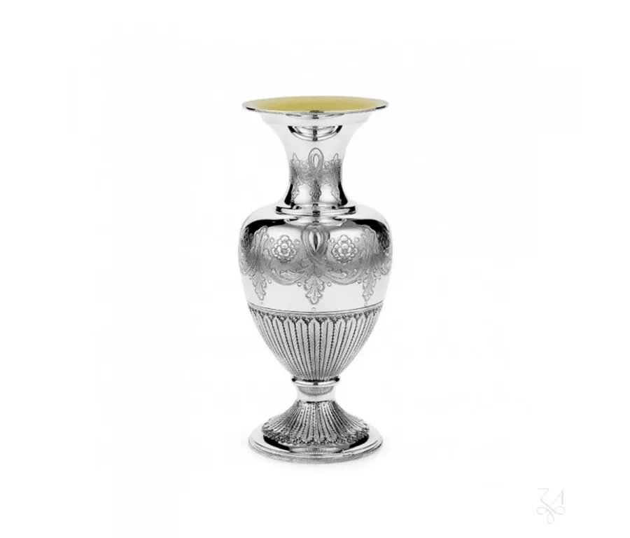 obrazek 1 Srebrny wazon Poppy 2015 zdobiony wyjątkowym ornamentem - Zaramella Argenti