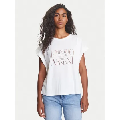 Zdjęcie Emporio Armani T-Shirt EW000616 AF12187 U1131 Biały Loose Fit