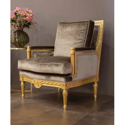 Zdjęcie Gustowny włoski fotel w komplecie z poduszką