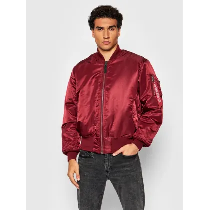 Zdjęcie Alpha Industries Kurtka bomber Ma-1 100101 Bordowy Regular Fit