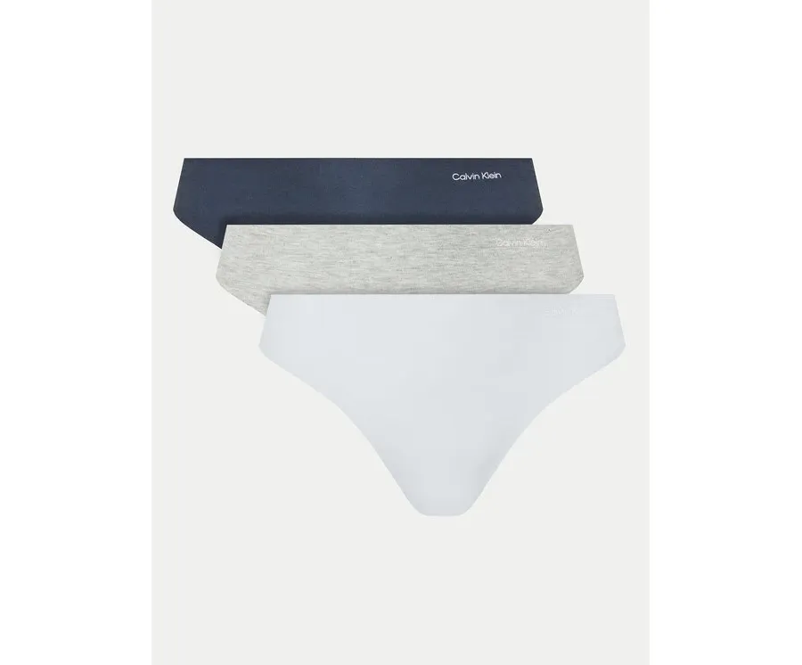 obrazek 1 Calvin Klein Underwear Komplet 3 par stringów Thong 3Pk 000QD5219E Kolorowy