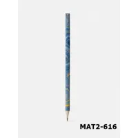 Zdjęcie Stylowy ołówek w ręcznie zdobionym papierze z motywem pawia