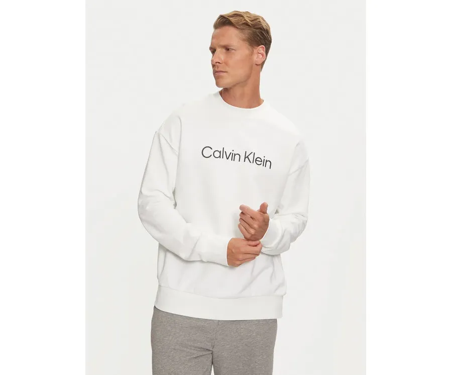 obrazek 1 Calvin Klein Bluza Hero Logo K10K112956 Biały Comfort Fit