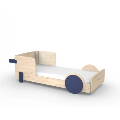 Zdjęcie Łóżko samochód z litego drewna Montessori - Mathy by Bols