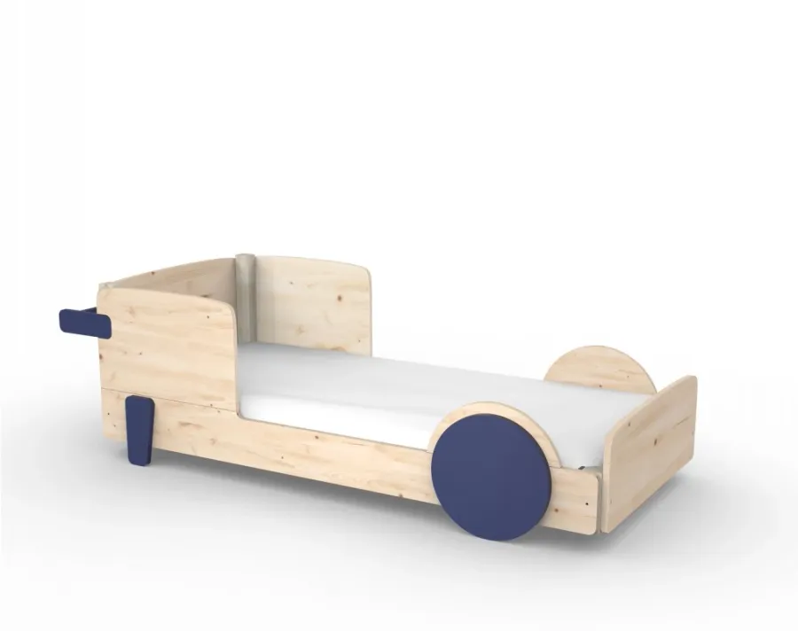obrazek 1 Łóżko samochód z litego drewna Montessori - Mathy by Bols