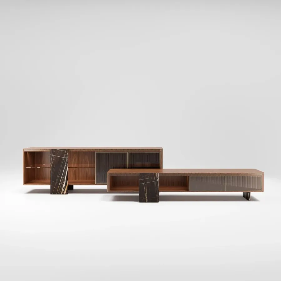 obrazek 17 Luksusowa modernistyczna szafka RTV do salonu - prosto z Włoch