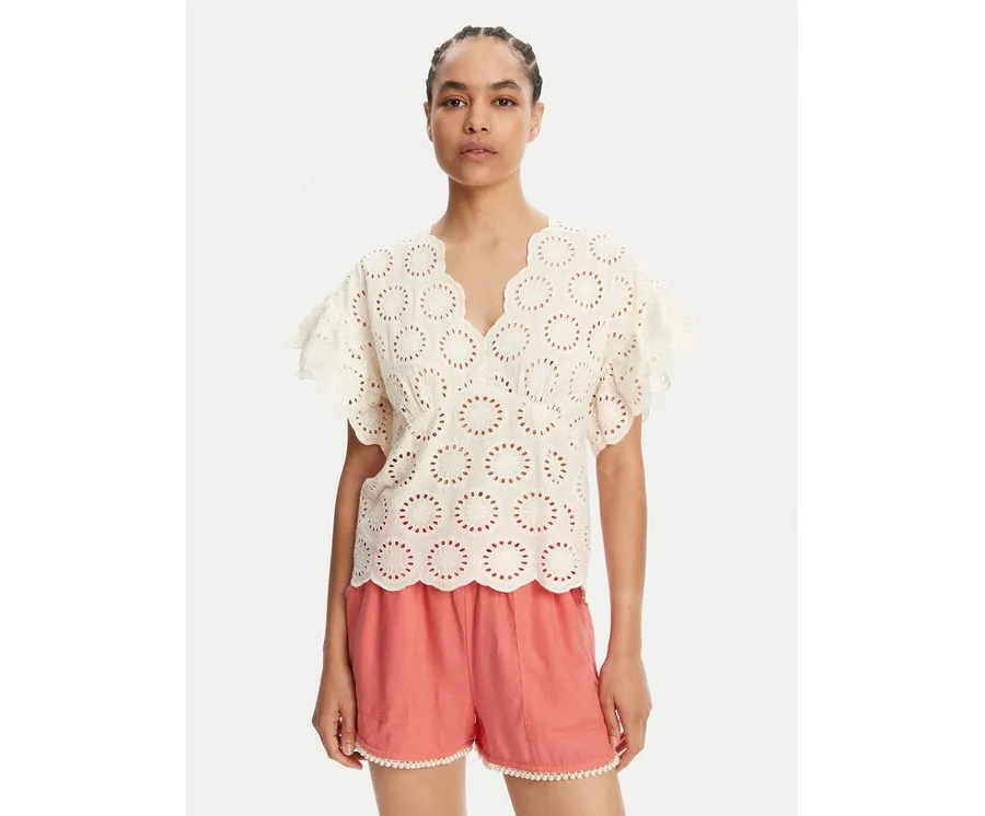 obrazek 1 TWINSET Bluzka 251TT2364 Écru Loose Fit