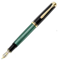 Picture Beautiful Souverän 600 Black Green EF fountain pen