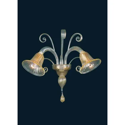 Zdjęcie Designerski kinkiet ze szkła Murano