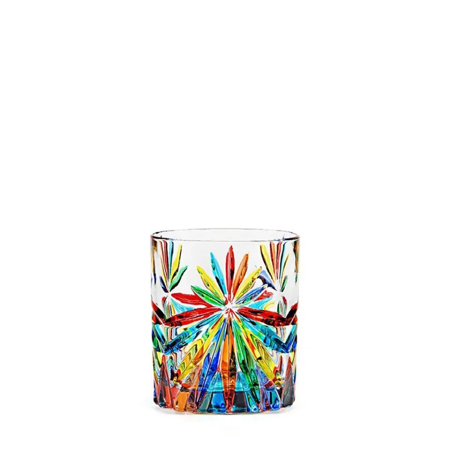 obrazek 1 Zjawiskowy komplet 6 weneckich szklanek do degustacji wody (315 ml)