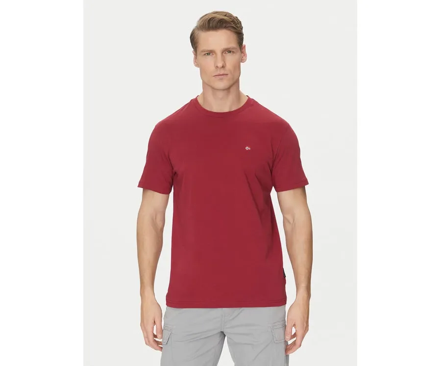 obrazek 1 Napapijri T-Shirt Salis NP0A4H8D Czerwony Regular Fit