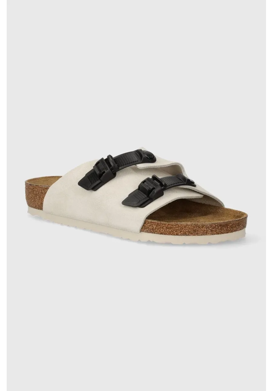 obrazek 1 Birkenstock klapki zamszowe Zürich męskie kolor beżowy 1026773