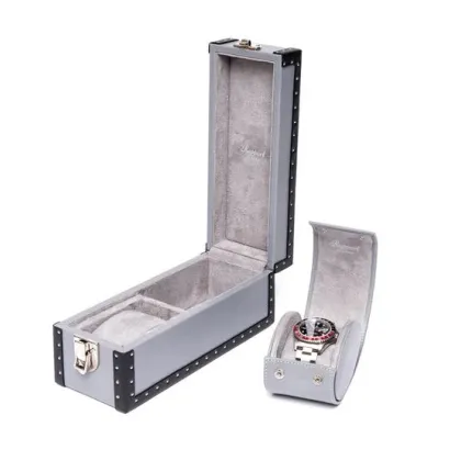 Picture A unique case for two watches in gray color - Kensington collection