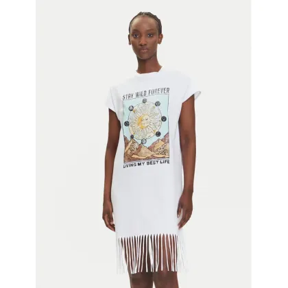 Zdjęcie Noisy May Tunika Fever 27033853 Biały Relaxed Fit